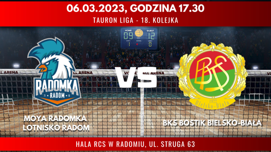 Moya Radomka Lotnisko Radom - BKS Bostik Bielsko-Biała (relacja LIVE) 