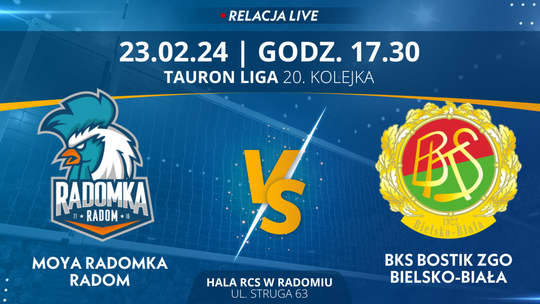 Moya Radomka Radom - BKS Bostik ZGO Bielsko-Biała (relacja LIVE)