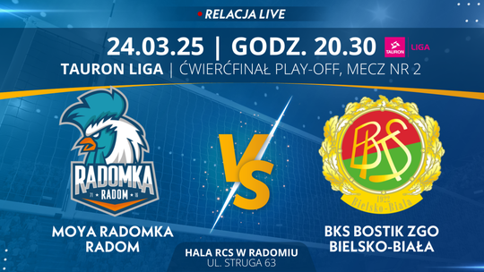 Moya Radomka Radom - BKS Bostik ZGO Bielsko-Biała (relacja LIVE) 