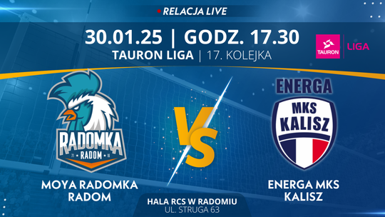Moya Radomka Radom - Energa MKS Kalisz (relacja LIVE)