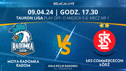 Moya Radomka Radom - ŁKS Commercecon Łódź (relacja LIVE)