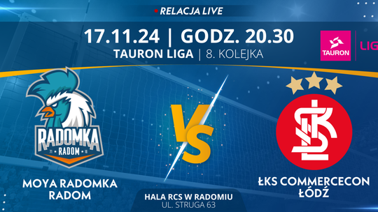 Moya Radomka Radom - ŁKS Commercecon Łódź (relacja LIVE)