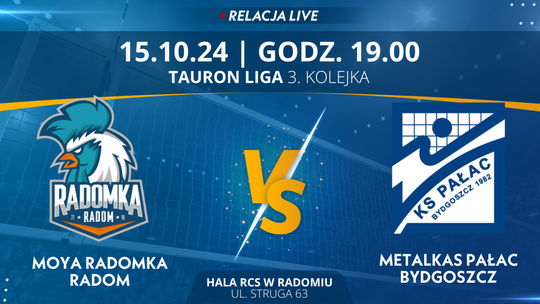 Moya Radomka Radom - Metalkas Pałac Bydgoszcz (relacja LIVE)
