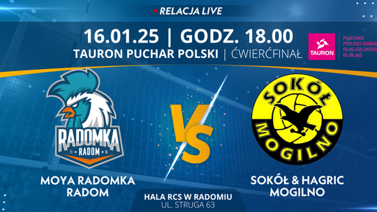Moya Radomka Radom - Sokół & Hagric Mogilno (relacja LIVE)