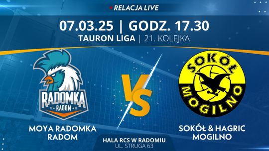 Moya Radomka Radom - Sokół & Hagric Mogilno (relacja LIVE)