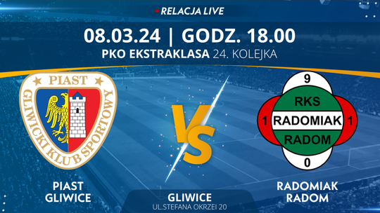 Piast Gliwice - Radomiak Radom (relacja LIVE)