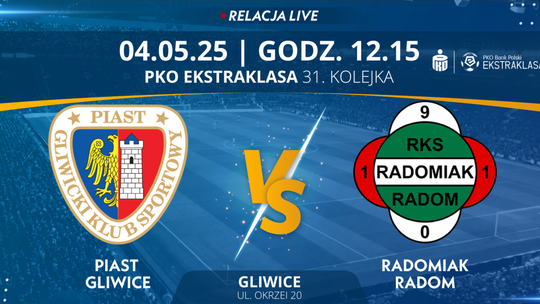 Piast Gliwice - Radomiak Radom (relacja LIVE)