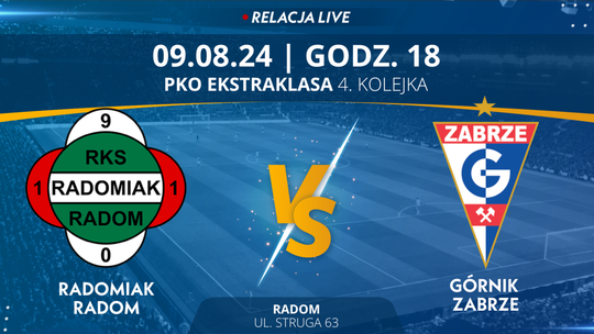 Radomiak Radom - Górnik Zabrze (relacja LIVE)