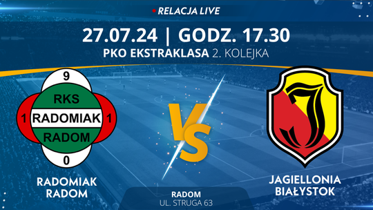 Radomiak Radom - Jagiellonia Białystok (relacja LIVE) 