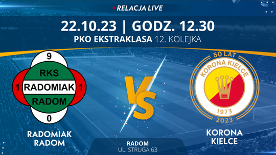 Radomiak Radom - Korona Kielce (relacja LIVE)