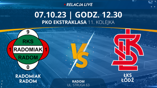 Radomiak Radom - ŁKS Łódź (relacja LIVE)
