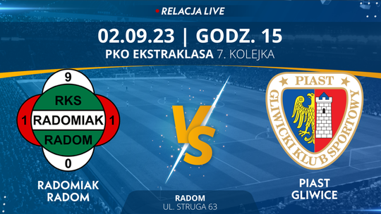 Radomiak Radom - Piast Gliwice (relacja LIVE)