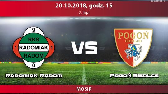 Radomiak Radom - Pogoń Siedlce (relacja LIVE)