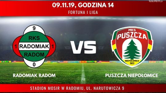 Radomiak Radom - Puszcza Niepołomice (relacja LIVE)