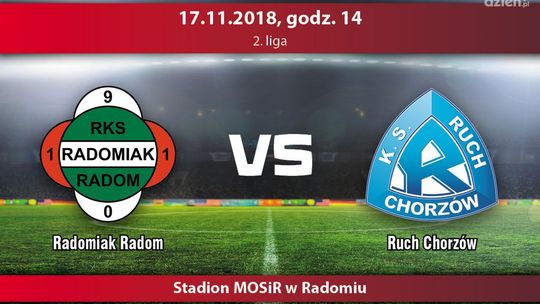 Radomiak Radom - Ruch Chorzów (relacja LIVE)