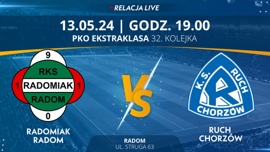 Radomiak Radom - Ruch Chorzów (relacja LIVE)