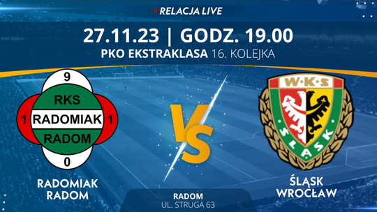 Radomiak Radom - Śląsk Wrocław (relacja LIVE)