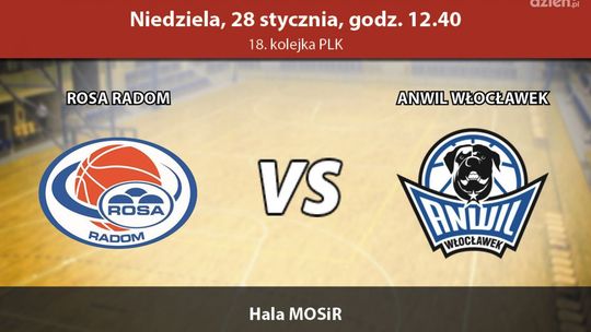 ROSA Radom - Anwil Włocławek 65:79 (zapis relacji LIVE)