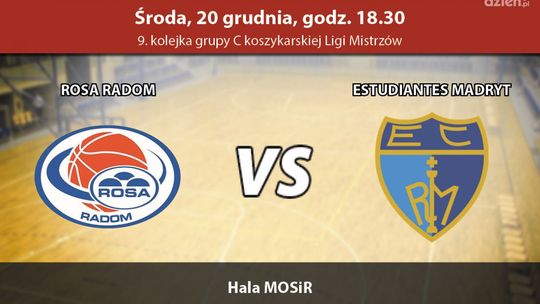 ROSA Radom - Estudiantes Madryt 77:84 (zapis relacji LIVE)