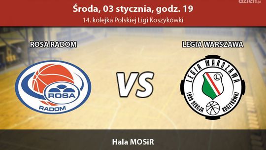 ROSA Radom - Legia Warszawa 94:72 (zapis relacji LIVE)