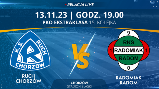 Ruch Chorzów - Radomiak Radom (relacja LIVE)