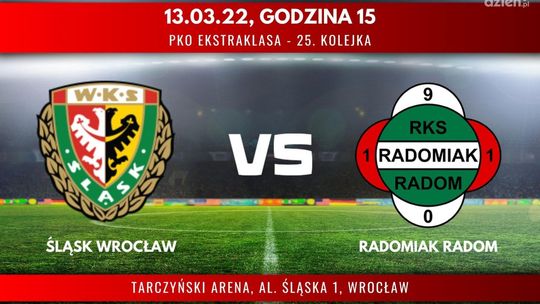 Śląsk Wrocław - Radomiak Radom (relacja LIVE)