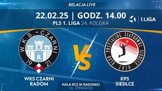 WKS Czarni Radom - KPS Siedlce (relacja LIVE)