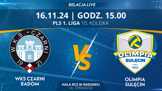 WKS Czarni Radom - Olimpia Sulęcin (relacja LIVE)