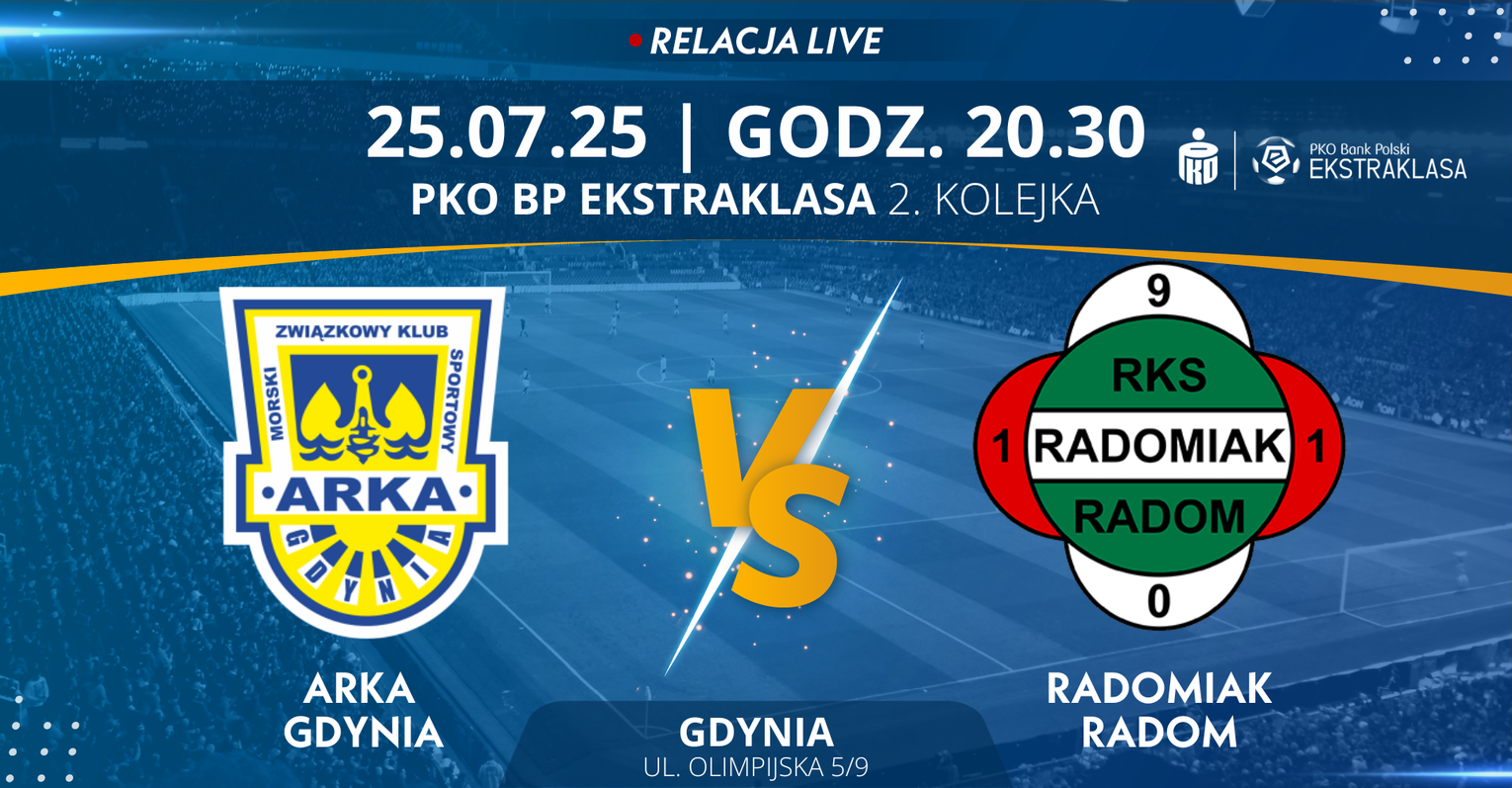 Arka Gdynia - Radomiak Radom (relacja LIVE)