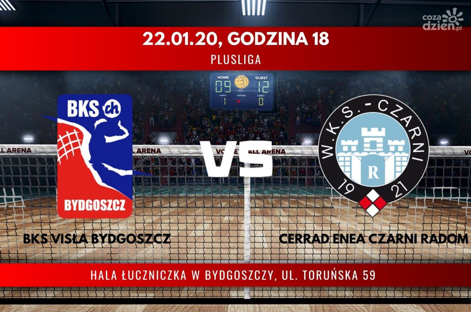 BKS Visła Bydgoszcz - Cerrad Enea Czarni Radom (relacja LIVE) BKS Visła Bydgoszcz - Cerrad Enea Czarni Radom (relacja LIVE)