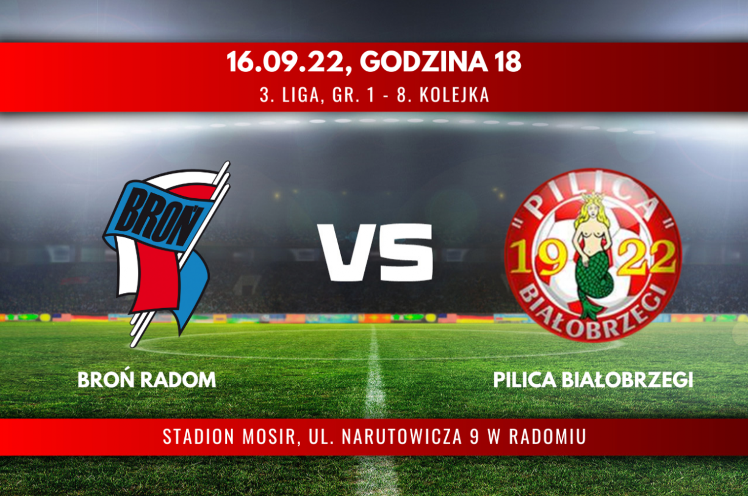 Broń Radom - Pilica Białobrzegi (relacja LIVE) Broń Radom - Pilica Białobrzegi (relacja LIVE)