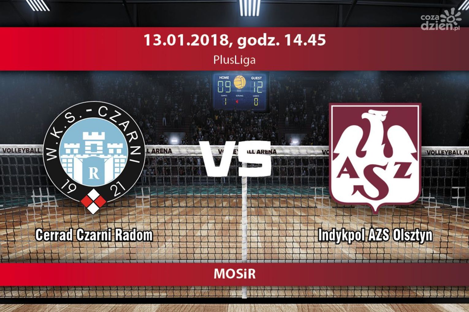 Cerrad Czarni Radom - Indykpol AZS Olsztyn (relacja LIVE)