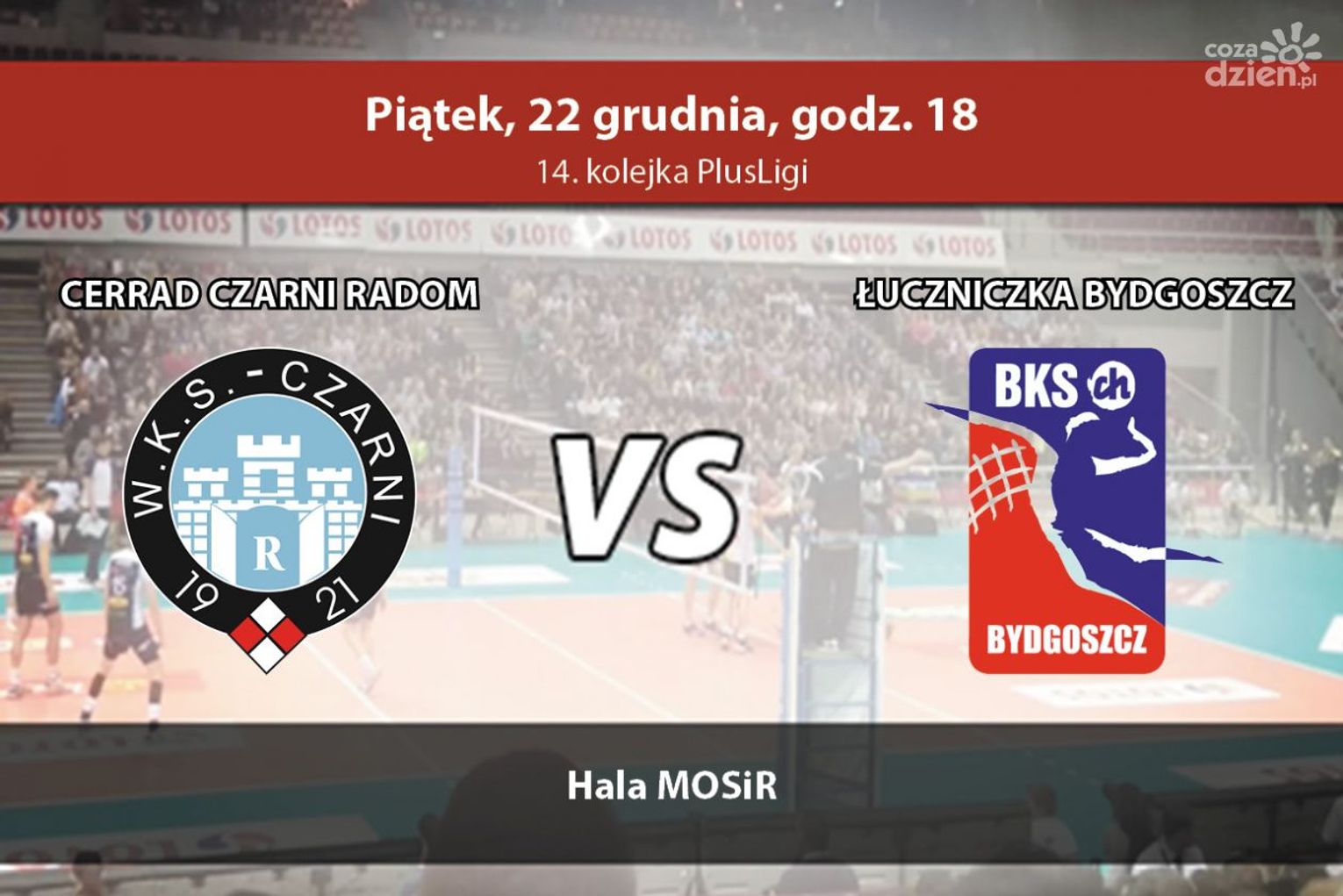 Cerrad Czarni Radom - Łuczniczka Bydgoszcz 3:1 (zapis relacji live)