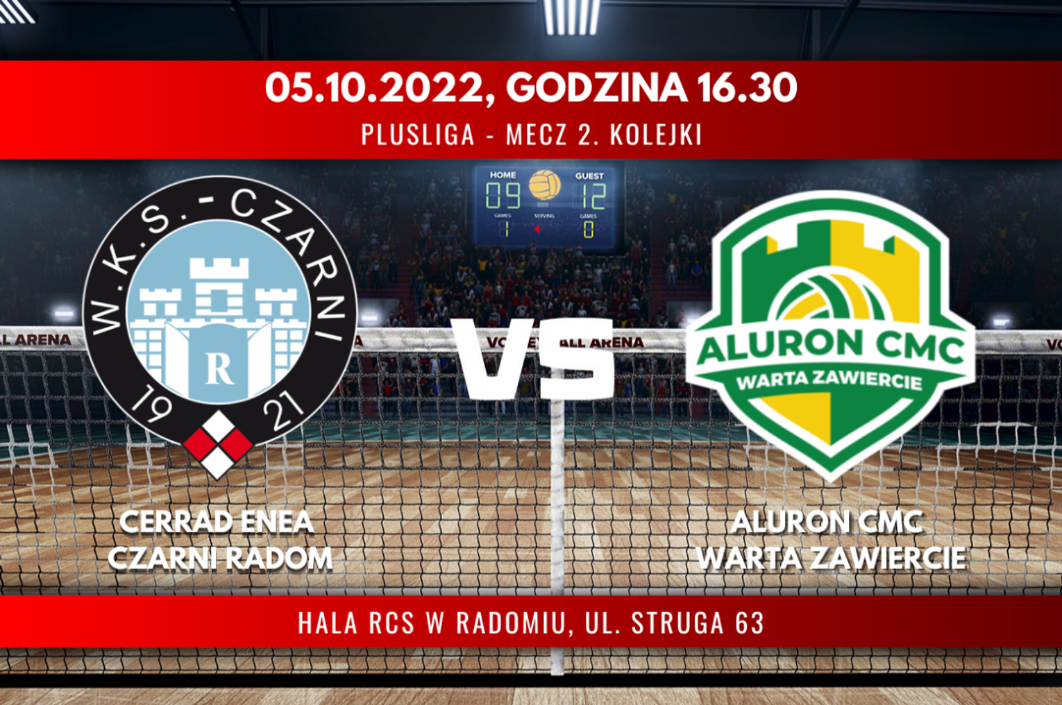 Cerrad Enea Czarni Radom - Aluron CMC Warta Zawiercie (relacja LIVE) Cerrad Enea Czarni Radom - Aluron CMC Warta Zawiercie (relacja LIVE)