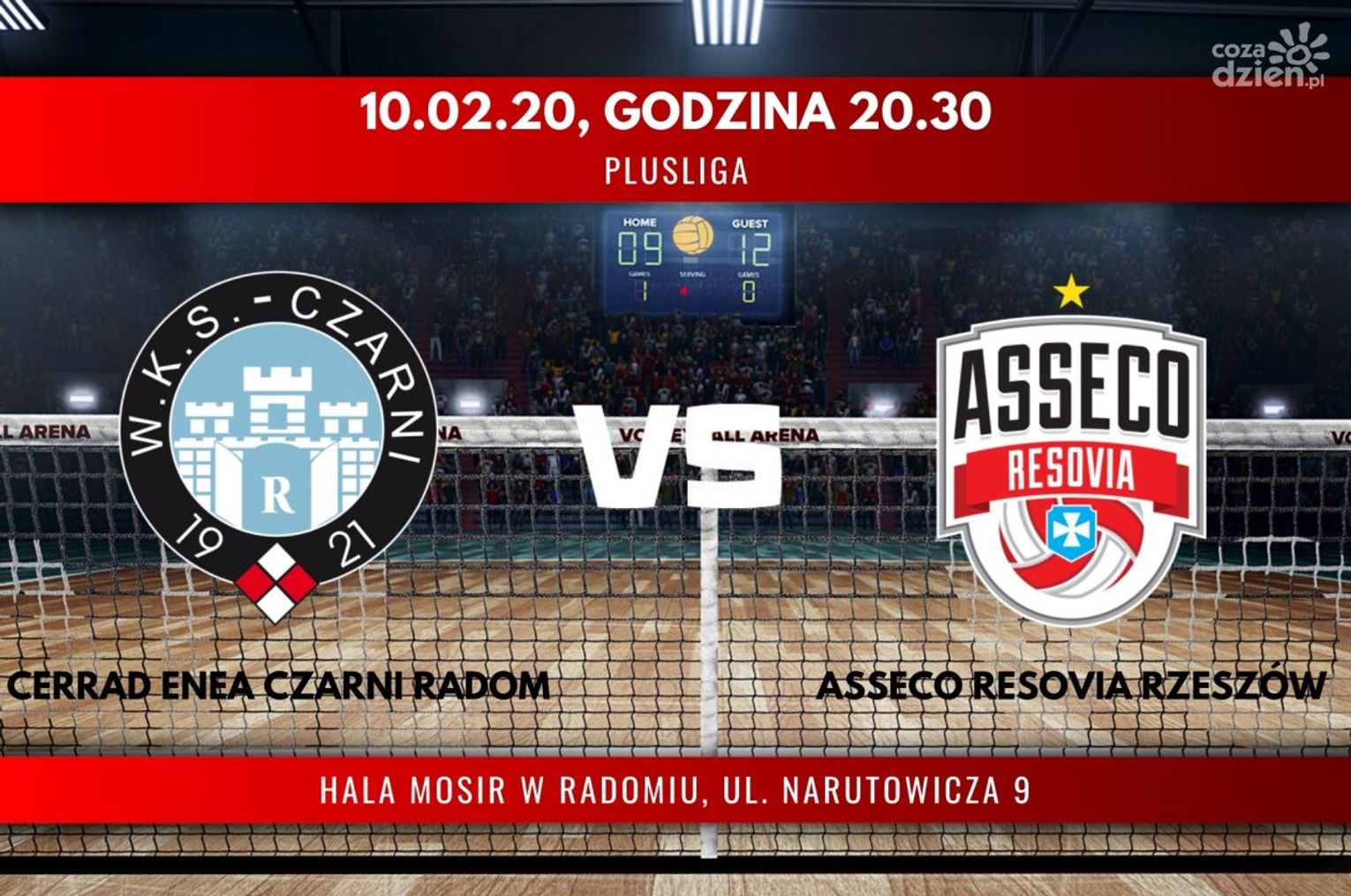 Cerrad Enea Czarni Radom - Asseco Resovia Rzeszów (relacja LIVE) Cerrad Enea Czarni Radom - Asseco Resovia Rzeszów (relacja LIVE)