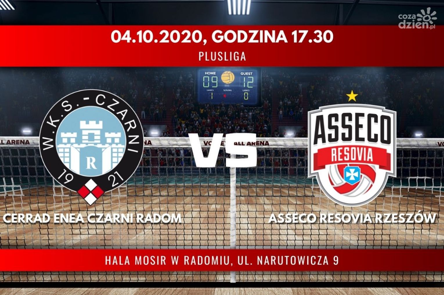 Cerrad Enea Czarni Radom - Asseco Resovia Rzeszów (relacja LIVE) Cerrad Enea Czarni Radom - Asseco Resovia Rzeszów (relacja LIVE)