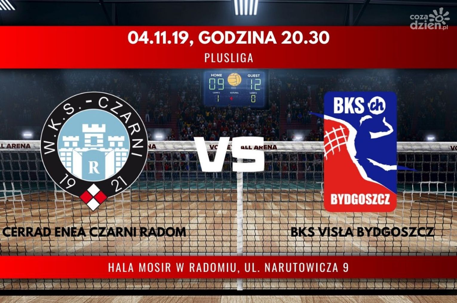Cerrad Enea Czarni Radom - BKS Visła Bydgoszcz (relacja LIVE)