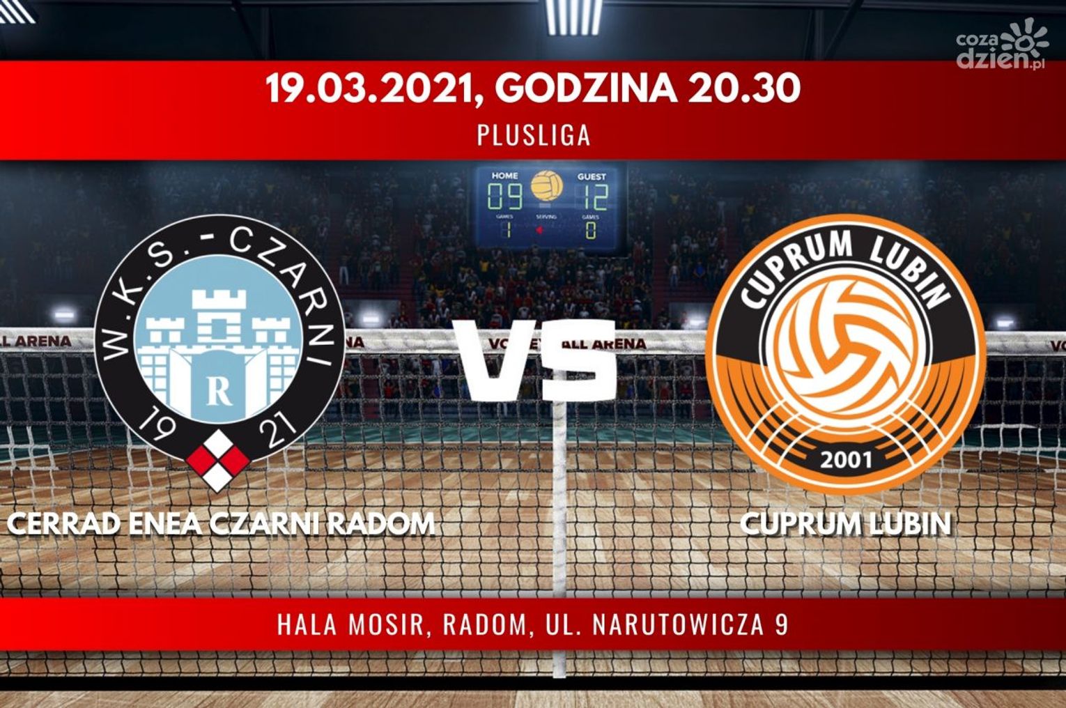 Cerrad Enea Czarni Radom - Cuprum Lubin (relacja LIVE) Cerrad Enea Czarni Radom - Cuprum Lubin (relacja LIVE)