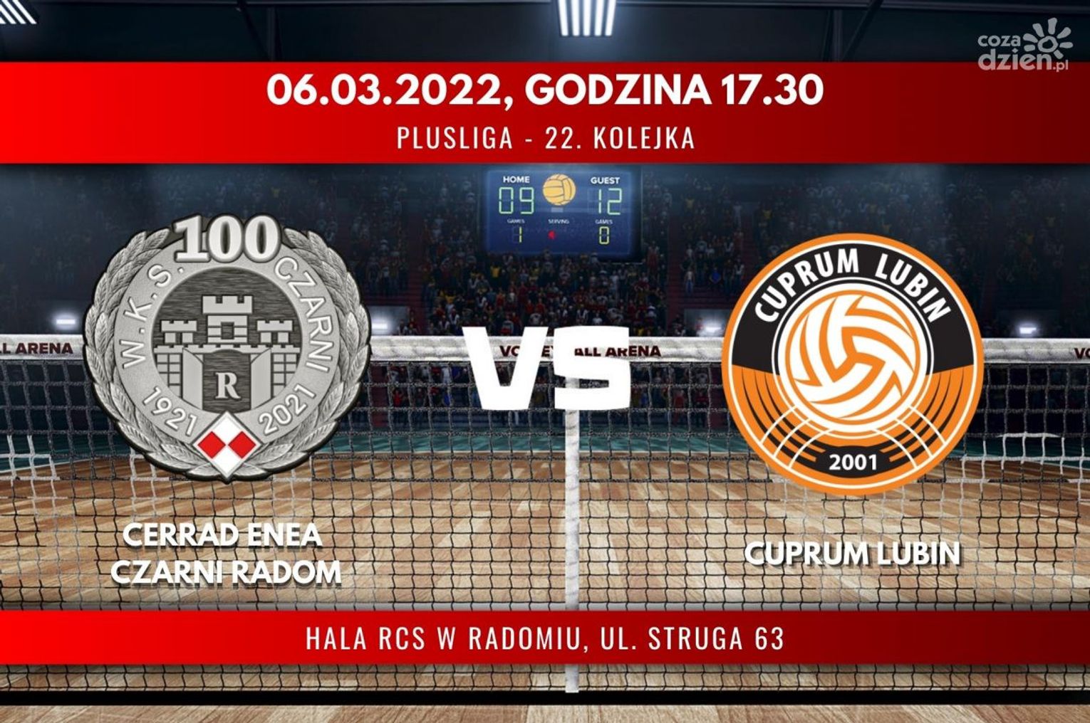 Cerrad Enea Czarni Radom - Cuprum Lubin (relacja LIVE) 