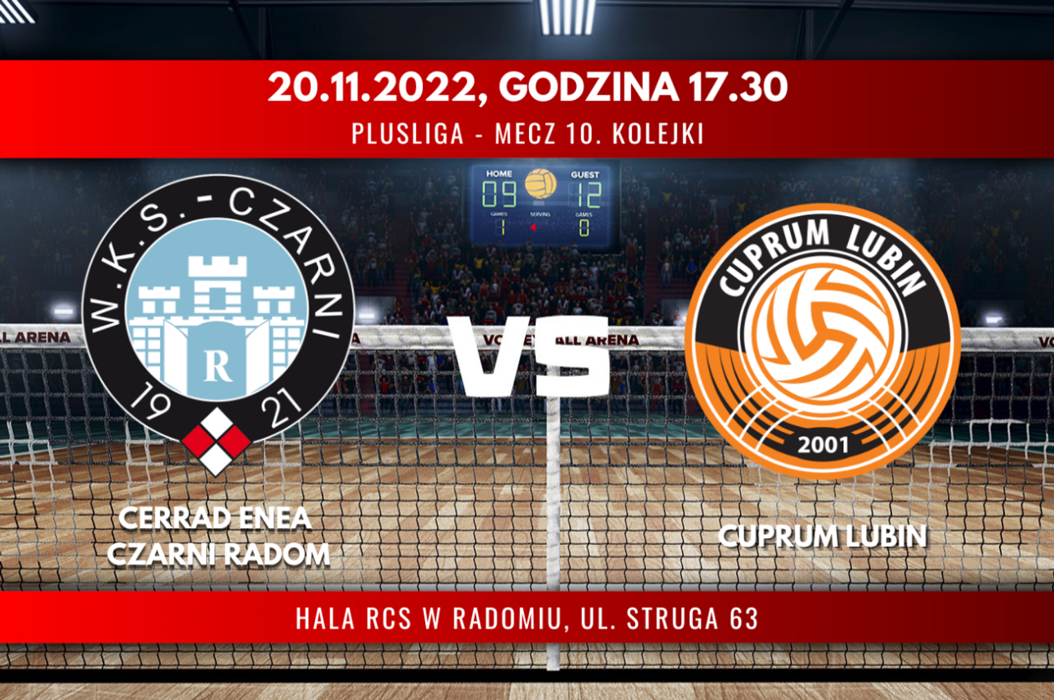 Cerrad Enea Czarni Radom - Cuprum Lubin (relacja LIVE)