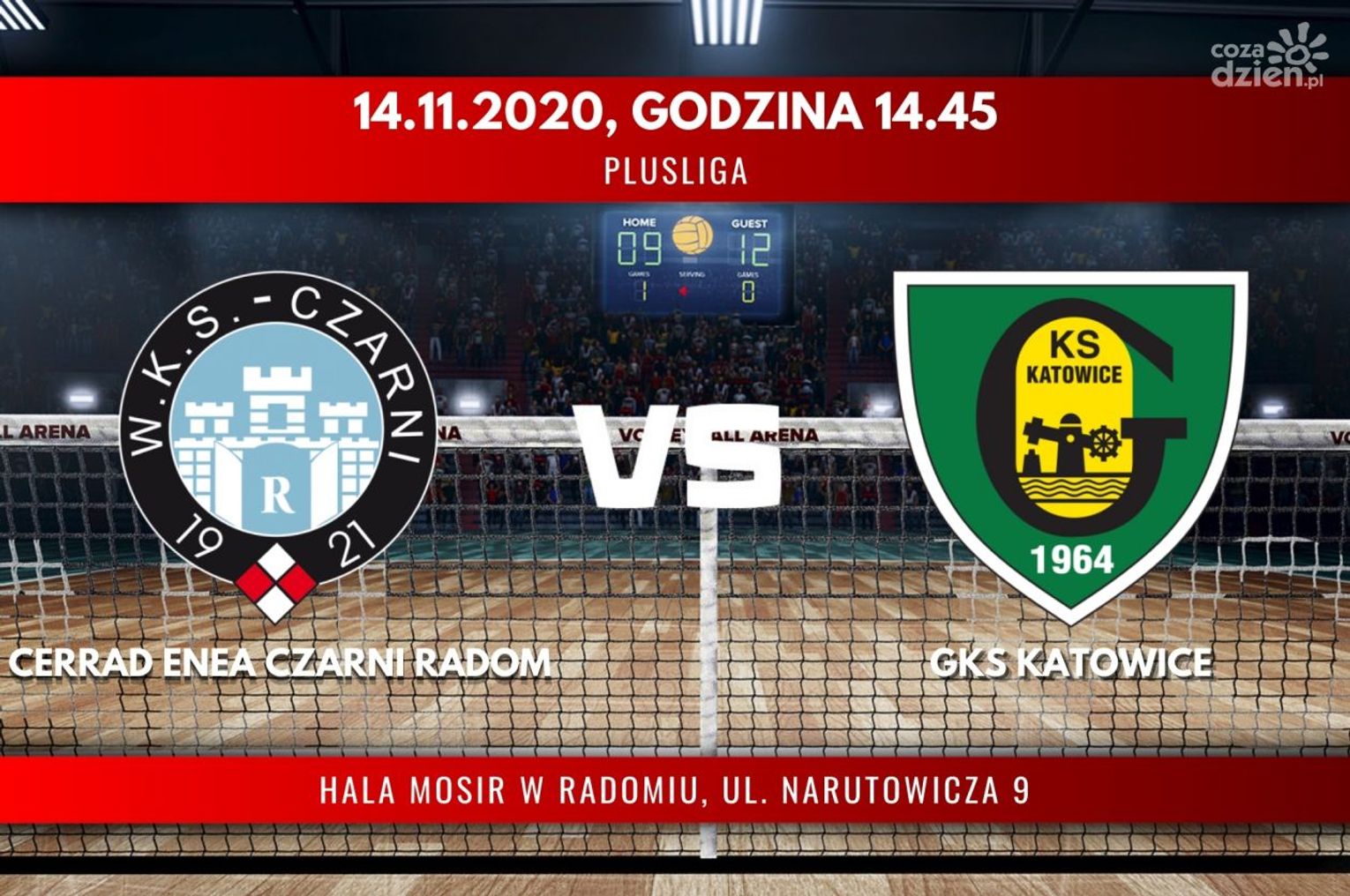 Cerrad Enea Czarni Radom - GKS Katowice (relacja LIVE)