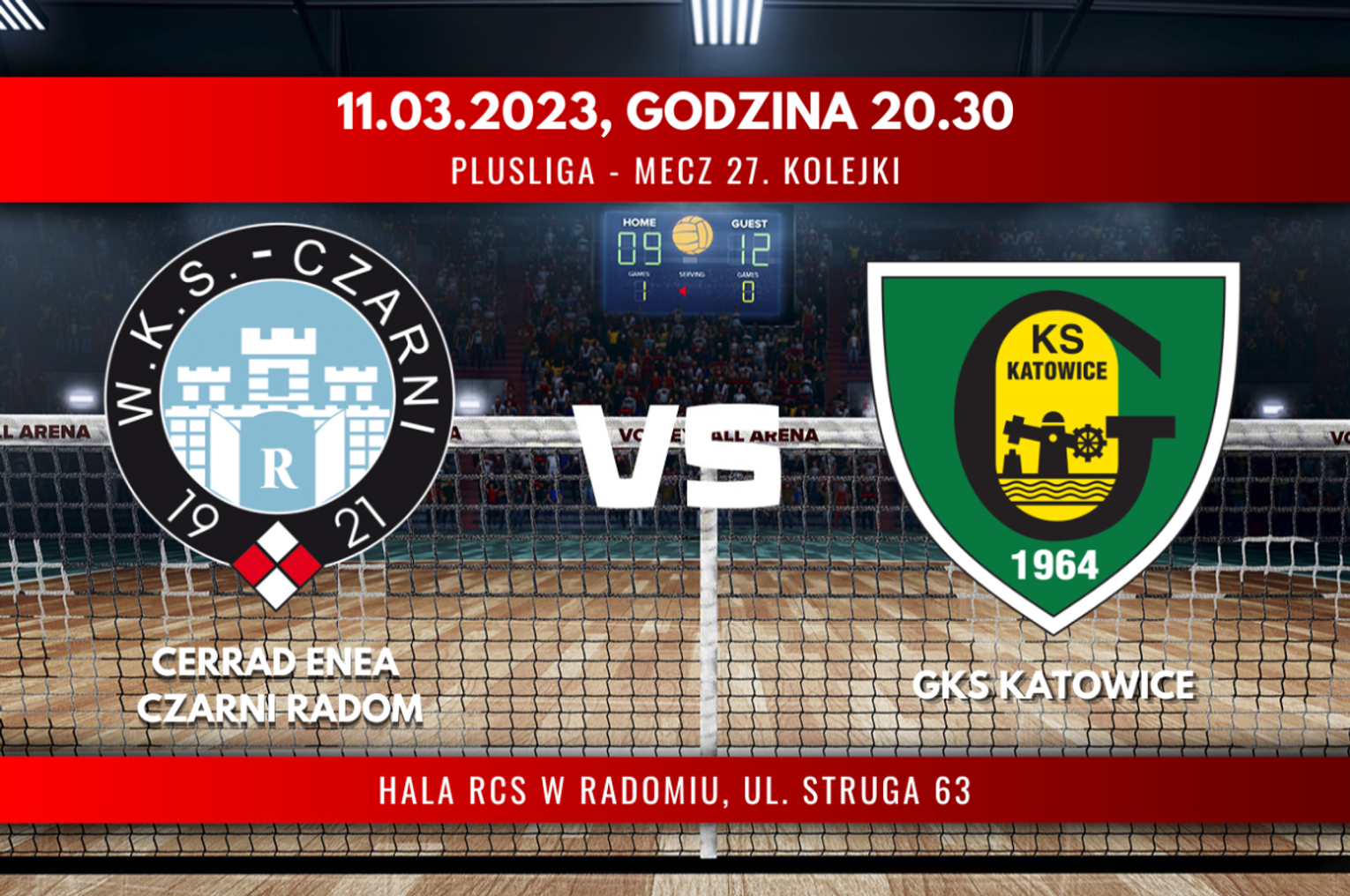 Cerrad Enea Czarni Radom - GKS Katowice (relacja LIVE)