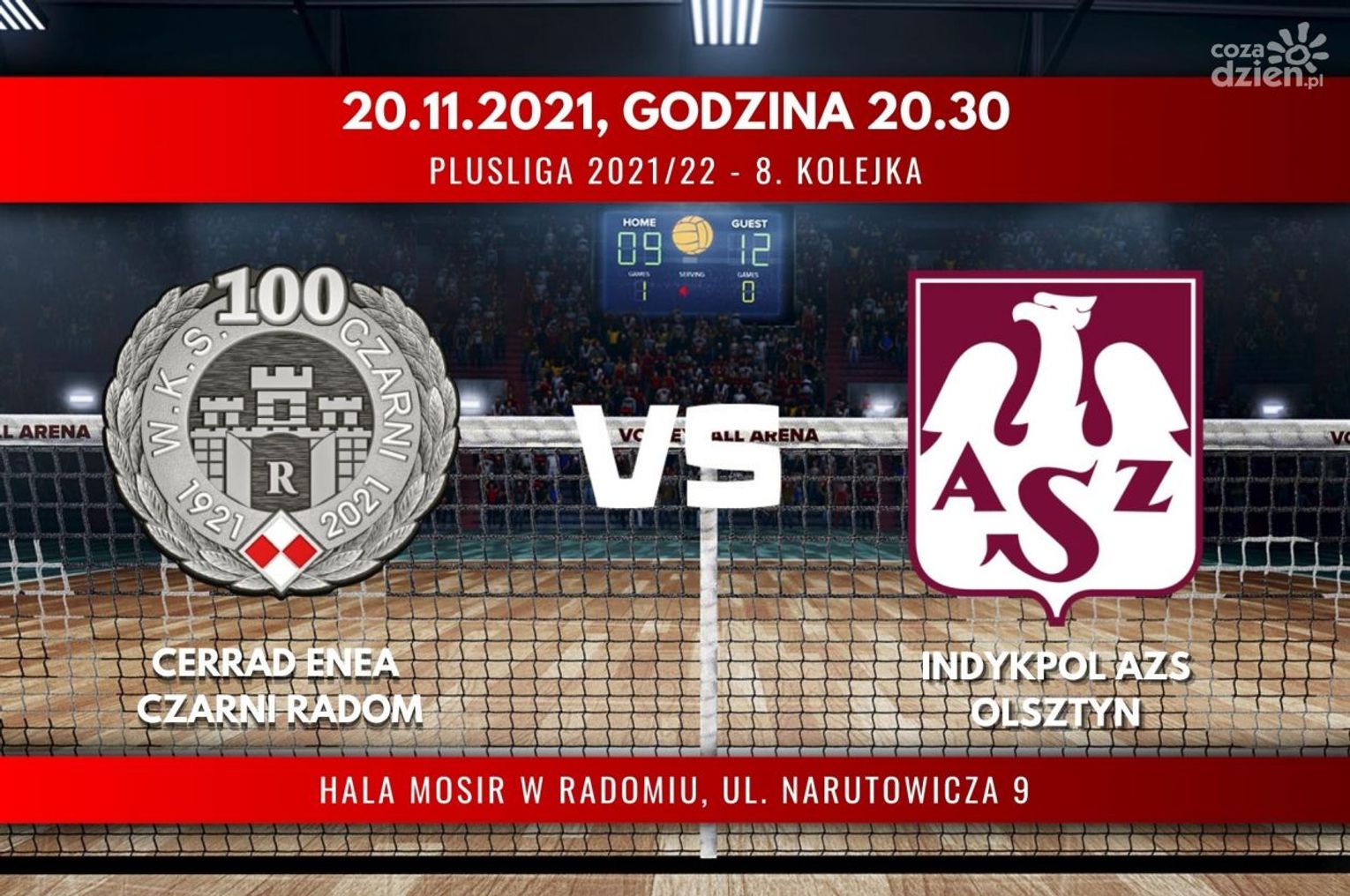 Cerrad Enea Czarni Radom - Indykpol AZS Olsztyn (relacja LIVE) Cerrad Enea Czarni Radom - Indykpol AZS Olsztyn (relacja LIVE)