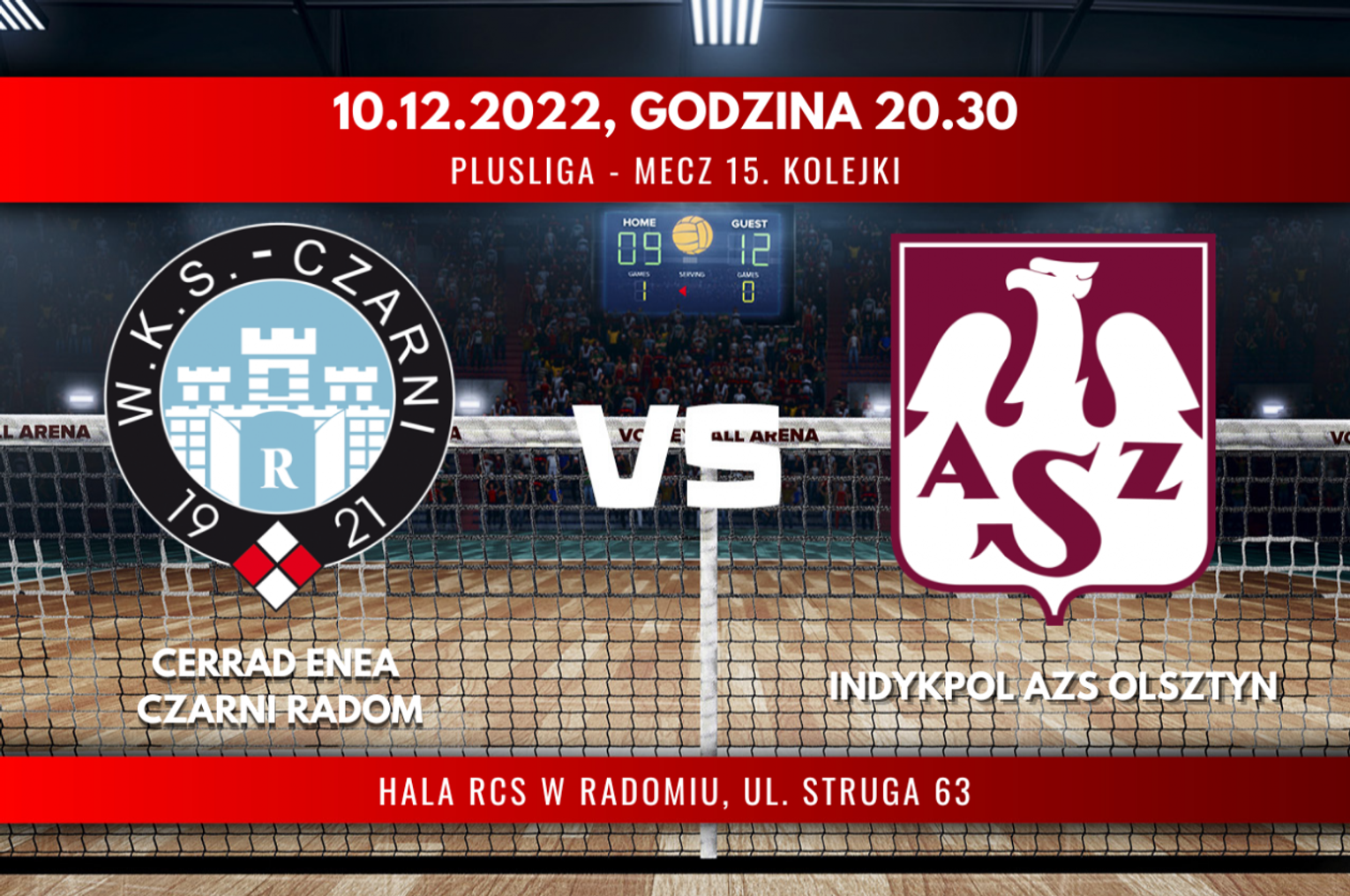 Cerrad Enea Czarni Radom - Indykpol AZS Olsztyn (relacja LIVE) Cerrad Enea Czarni Radom - Indykpol AZS Olsztyn (relacja LIVE)