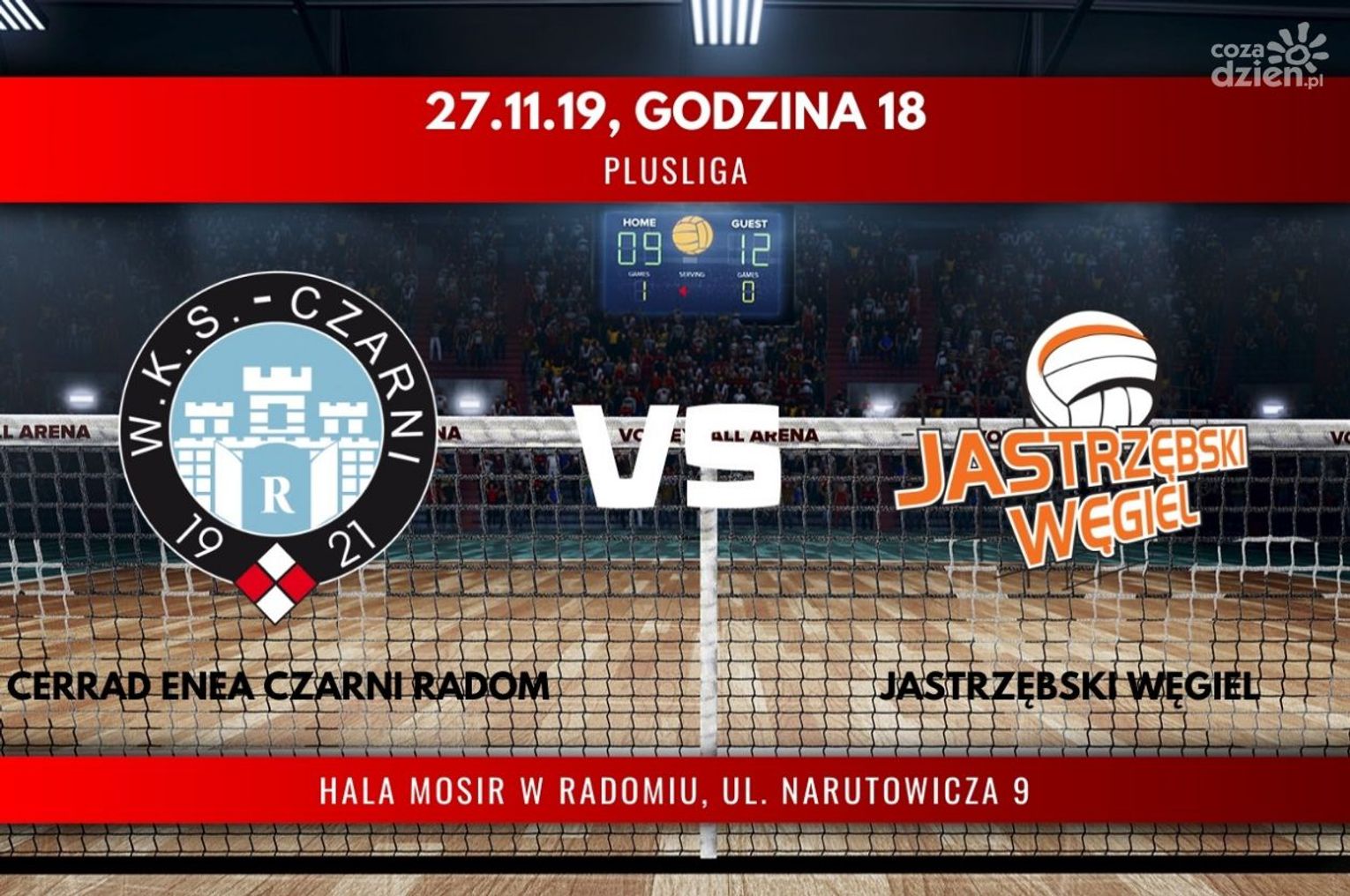 Cerrad Enea Czarni Radom - Jastrzębski Węgiel (relacja LIVE)