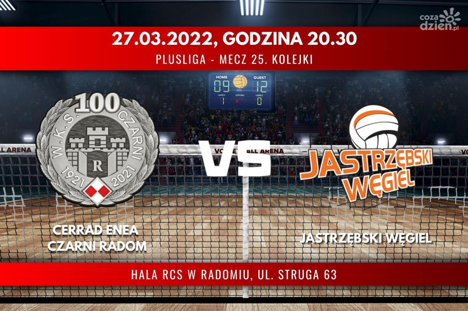 Cerrad Enea Czarni Radom - Jastrzębski Węgiel (relacja LIVE)