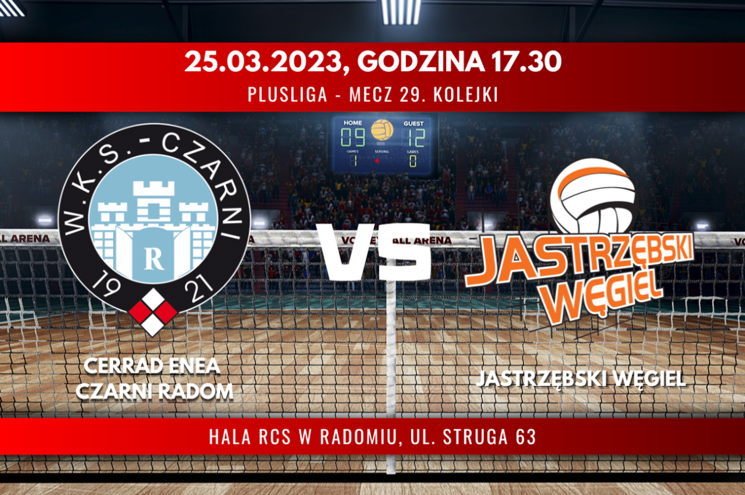 Cerrad Enea Czarni Radom - Jastrzębski Węgiel (relacja LIVE)