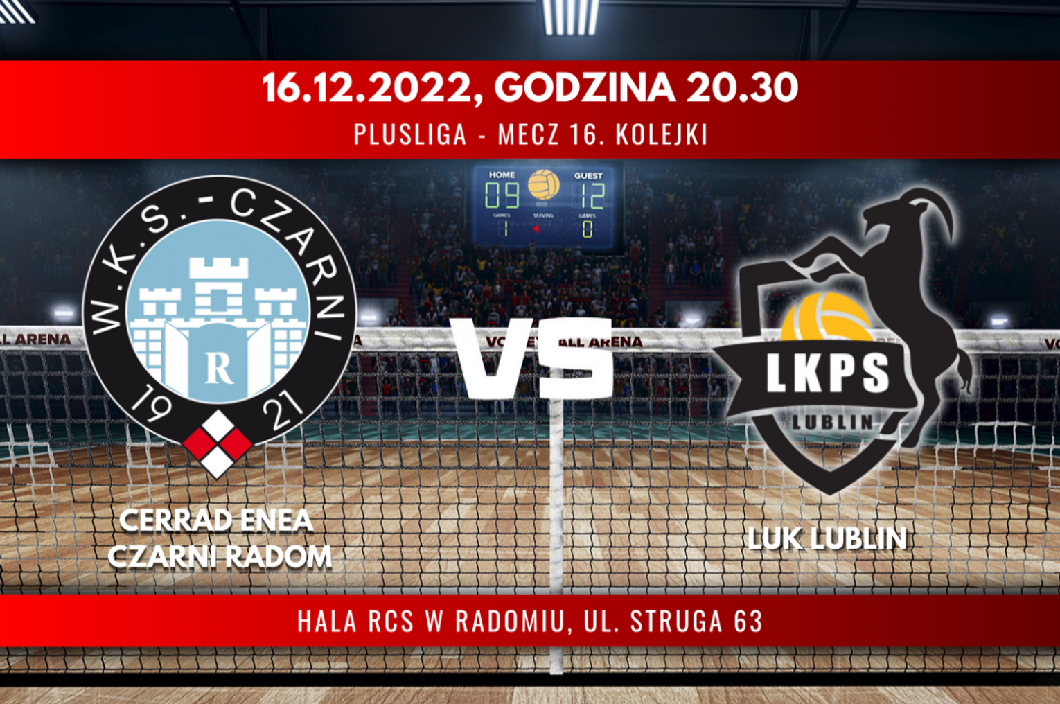 Cerrad Enea Czarni Radom - LUK Lublin (relacja LIVE)