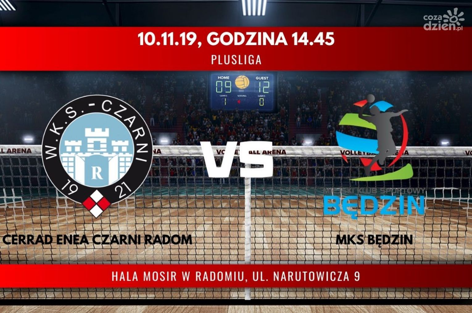 Cerrad Enea Czarni Radom - MKS Będzin (relacja LIVE) Cerrad Enea Czarni Radom - MKS Będzin (relacja LIVE)