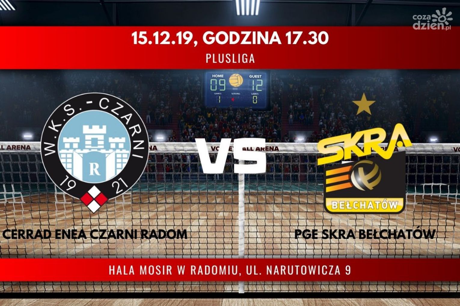Cerrad Enea Czarni Radom - PGE Skra Bełchatów (relacja LIVE) Cerrad Enea Czarni Radom - PGE Skra Bełchatów (relacja LIVE)